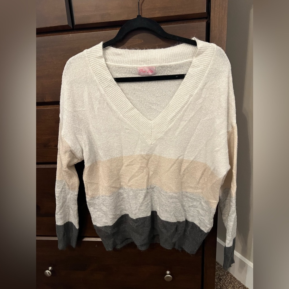 Color block sweater